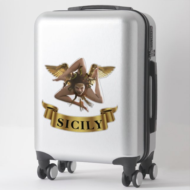 Sicilia Sicily Trinacria Symbol  Sticker (Suitcase)