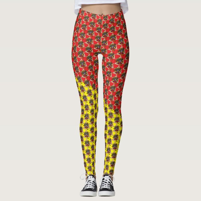 SICILIA Trinacria Sicilian Design Leggings (Front)