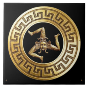 Sicilia Trinacria Wall Tile