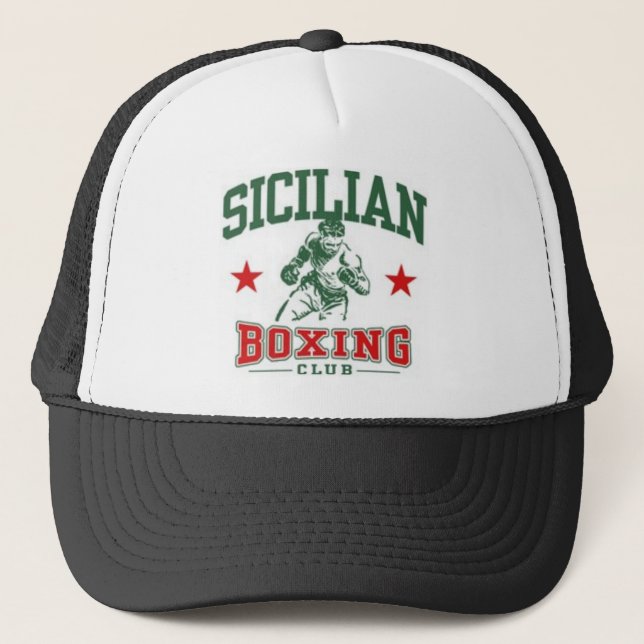 Sicilian Boxing Trucker Hat (Front)