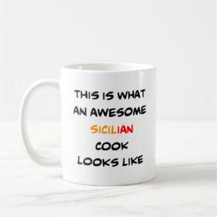 sicilian cook, awesome coffee mug