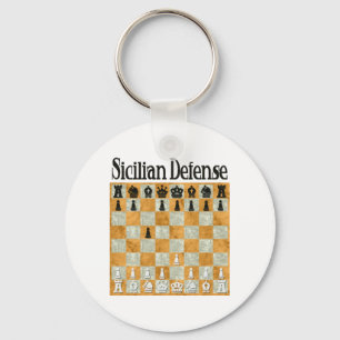 Sicilian Defence Key Ring