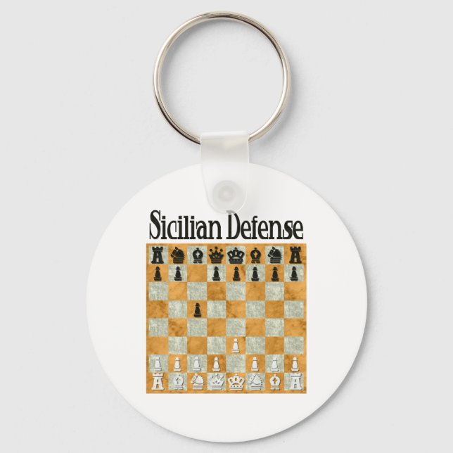 Sicilian Defence Key Ring (Front)