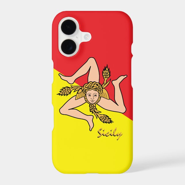 Sicilian Flag, patriotic Sicily fashion / sports (Back)