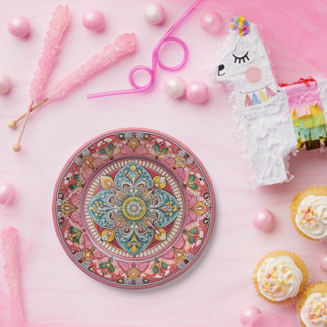 Sicilian Green: Melamine Paper Plate (Party)