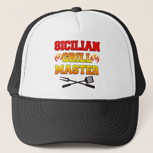Sicilian Grill Master Trucker Hat (Front)