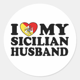 Sicilian Husband Classic Round Sticker