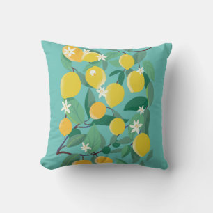 Sicilian lemons cushion