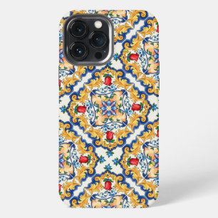 Sicilian Majolica Colourful Tile Pattern iPhone 13 Pro Max Case