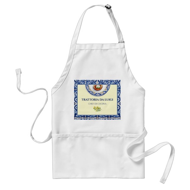 Sicilian Majolica Tile Arancini Standard Apron (Front)