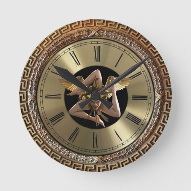 Sicilian Medusa Wall Clock (Front)