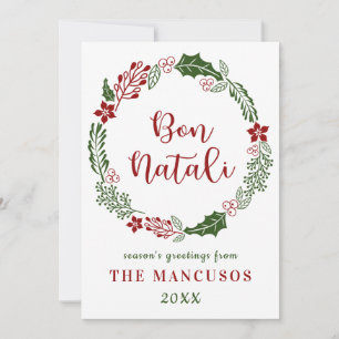 Sicilian Merry Christmas, Custom Holiday Card