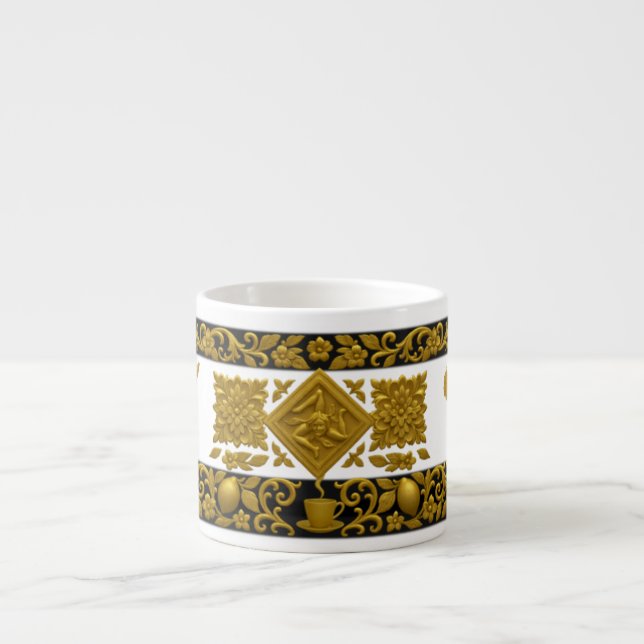 Sicilian Pattern Espresso cup (Front)