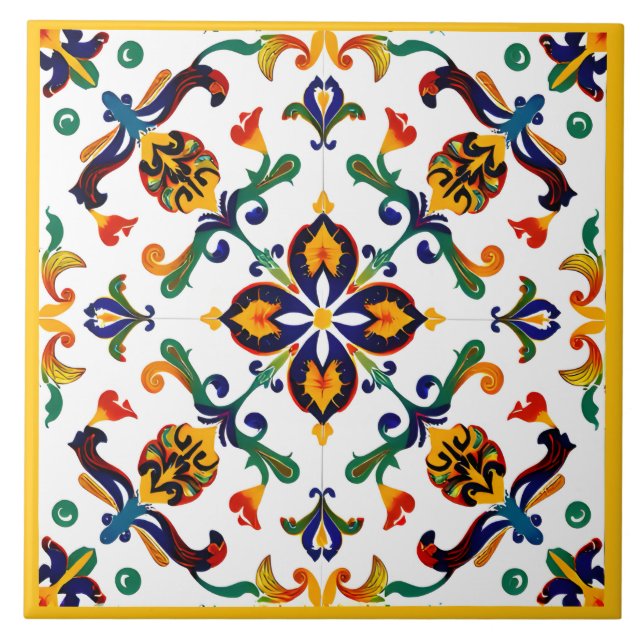 Sicilian pattern  tile (Front)