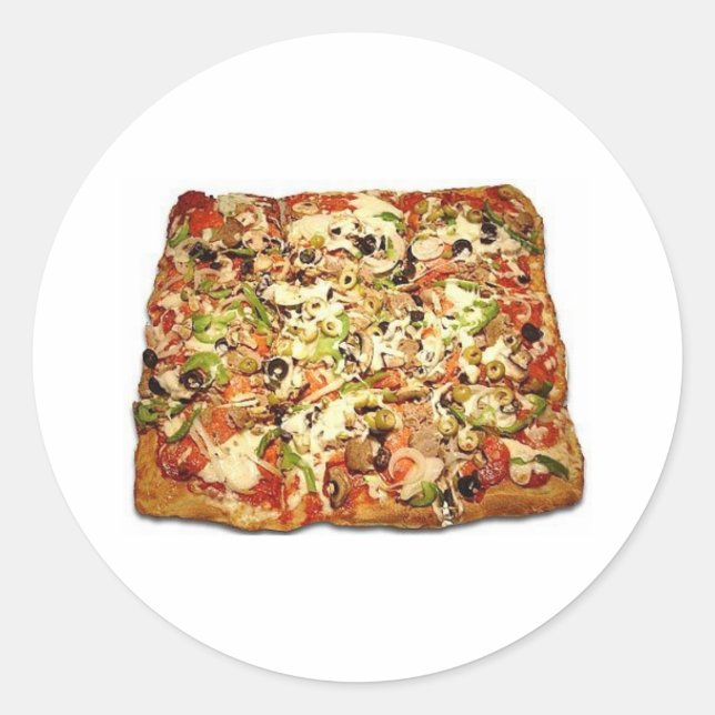 SICILIAN PIZZA PIE CLASSIC ROUND STICKER (Front)