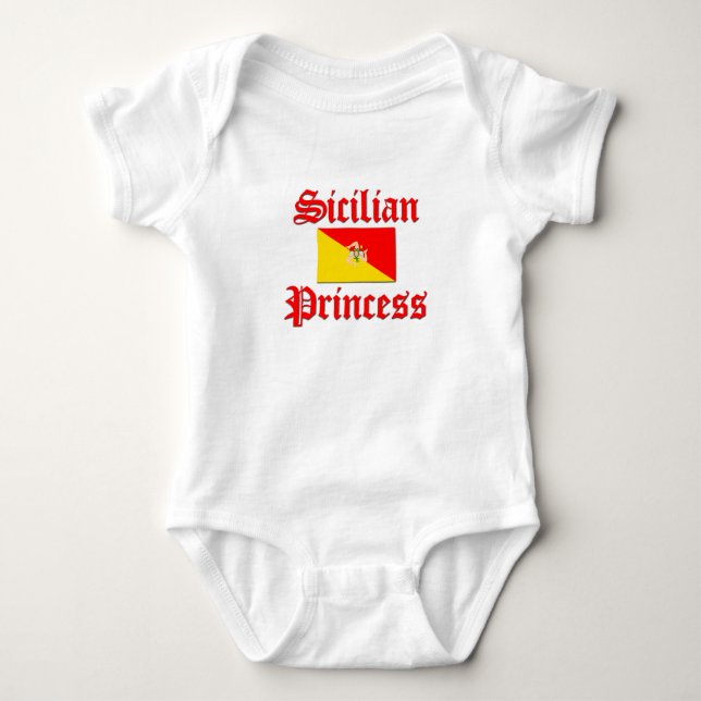 Sicilian Princess Baby Bodysuit (Front)