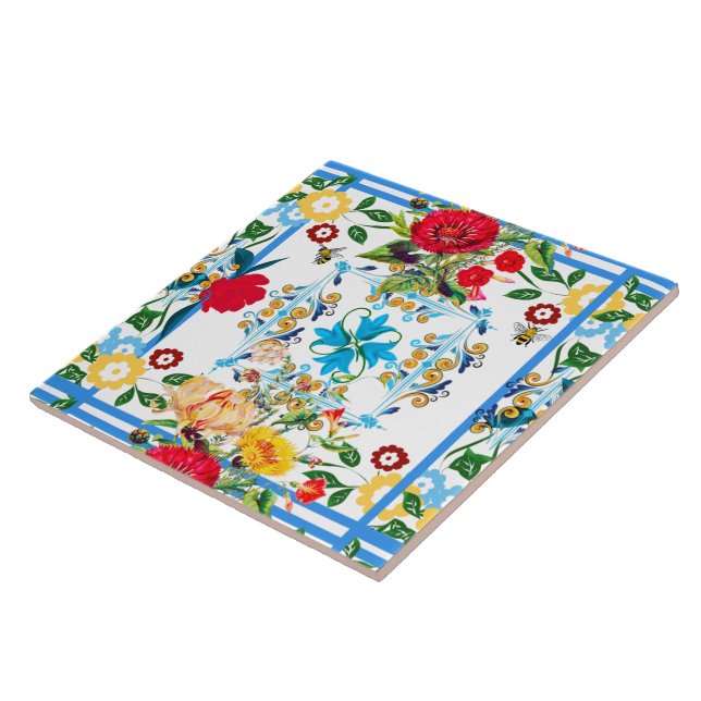 Sicilian style,majolica,lemons                 tile (Side)