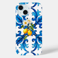 Sicilian,summer,lemon,mosaic,blue,