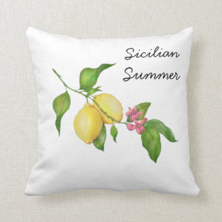 Sicilian Summer Lemon Tree Cushion