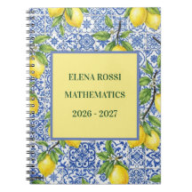 Sicilian Tile & Lemon Personalised Back to School