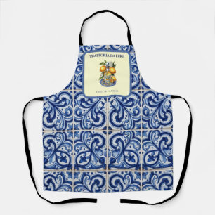 Sicilian Tile Limoncello Chef Apron