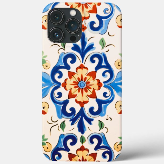 Sicilian Tile Pattern Case-Mate iPhone Case (Back)