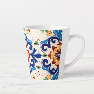 Sicilian Tile Pattern Latte Mug