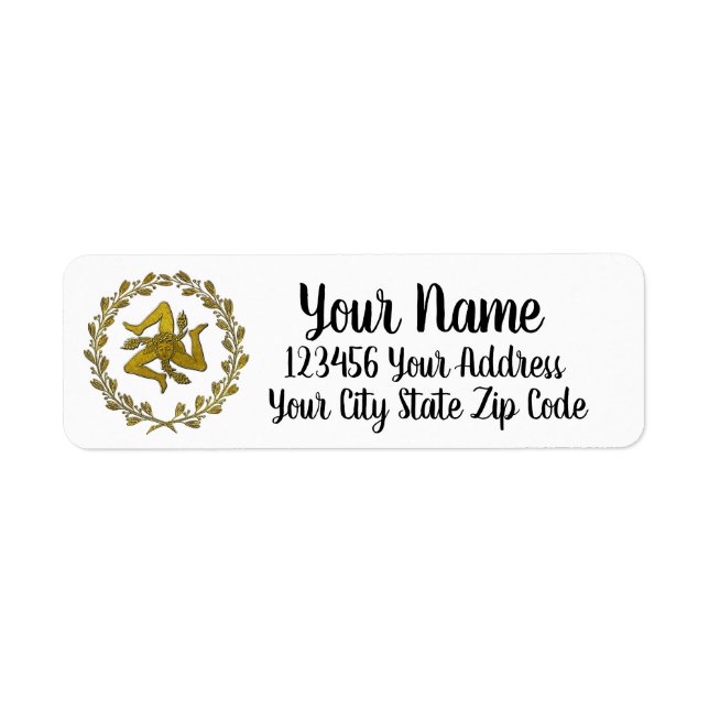 Sicilian Trinacria and Wreath (Front)