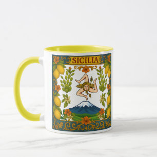 Sicilian Trinacria Design Mug