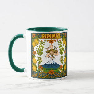 Sicilian Trinacria Design  Mug