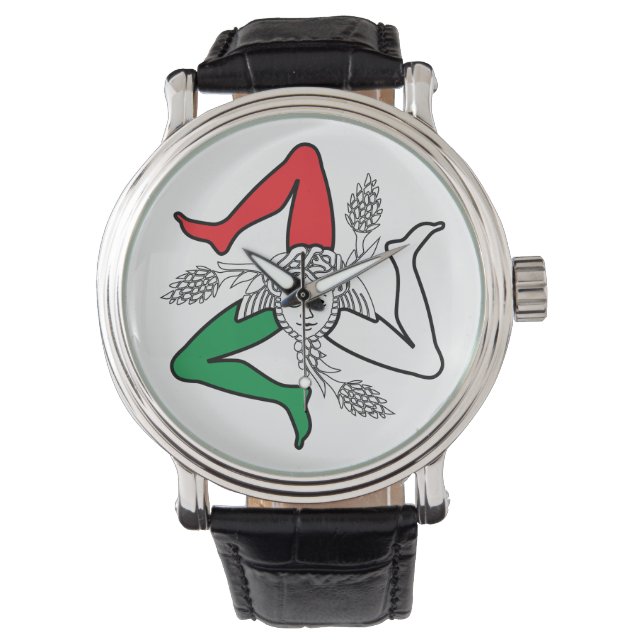 Sicilian Trinacria Medusa Design Watch (Front)