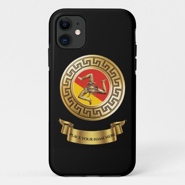 Sicilian Trinacria Personalised Case-Mate iPhone Case (Back)