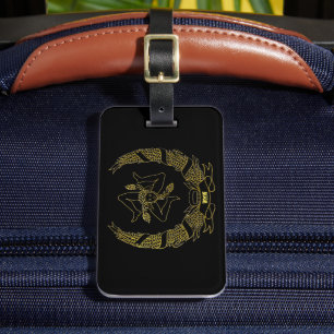 Sicilian Trinacria Personalised Luggage Tag
