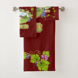 Sicilian Vineyard Bath Towel Set
