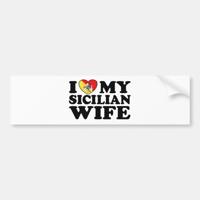 Sicilian Wife Bumper Sticker (Front)