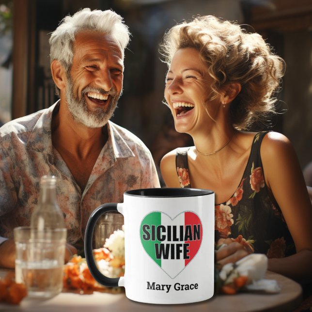 Sicilian Wife Mug – Personalised Italian Heritage  (Creator Uploaded)
