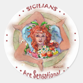 Sicilians are Sensational Classic Round Sticker