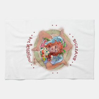 Sicilians are Sensational Tea Towel