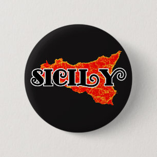 Sicily 6 Cm Round Badge