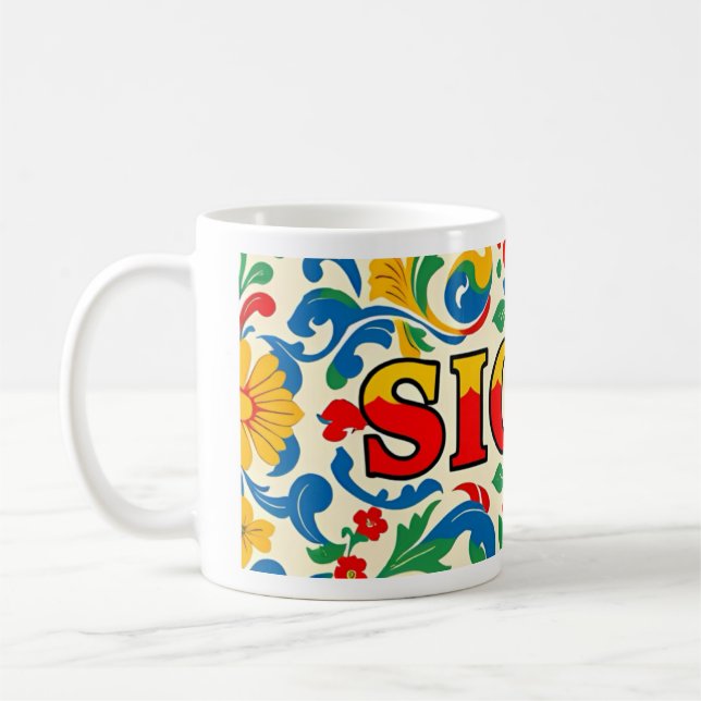 Sicily Classic Mug, 11 oz Coffee Mug (Left)