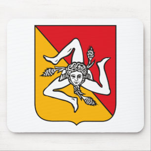 Sicily Coat of Arms Mousepad