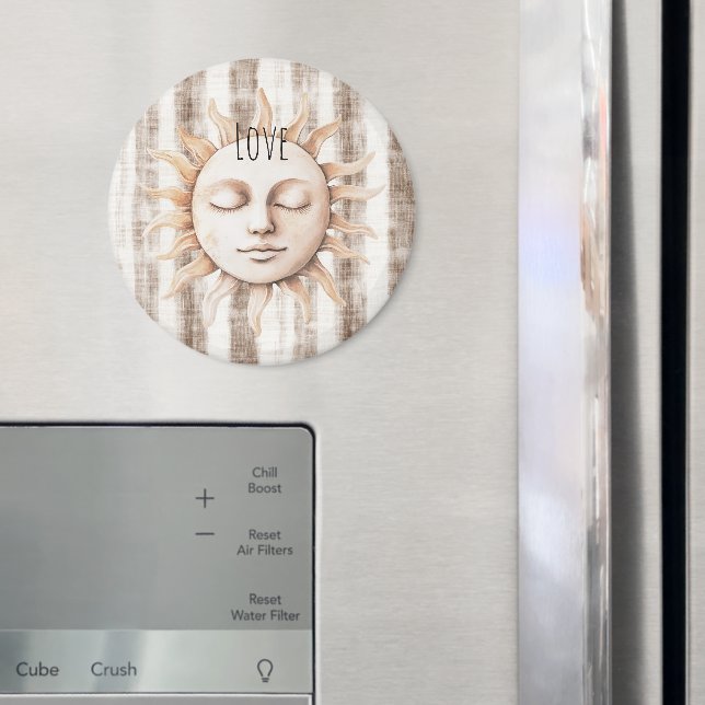 Sicily Cream Rustic Cream Sun Stripes Magnet (In Situ (Fridge))