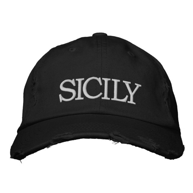 Sicily embroidered cap (Front)