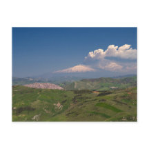Sicily - Erupting Etna postcard