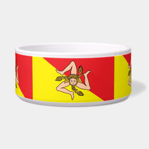 Sicily Flag Pet Bowl