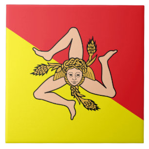 Sicily Flag Tile