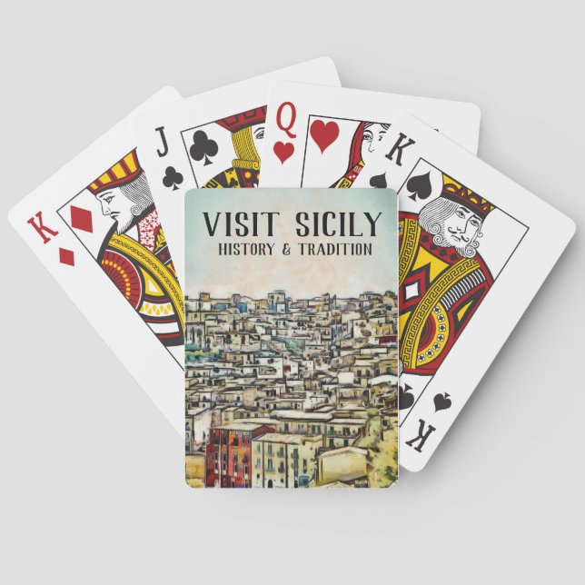 Sicily - HISTORY & TRADITION Playing Cards (Back)