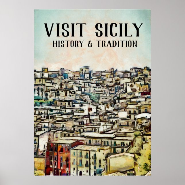 Sicily - HISTORY & TRADITION Poster (Front)