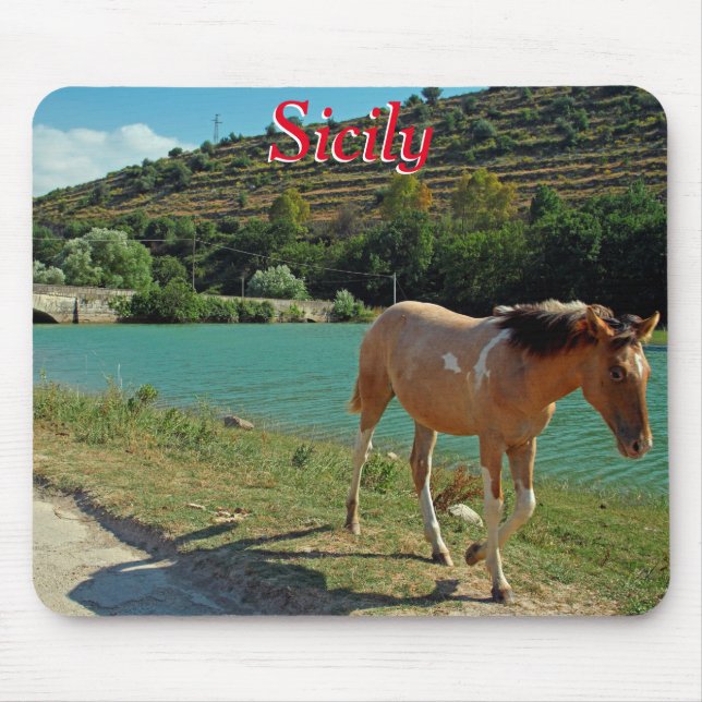 Sicily horse mouse mat (Front)
