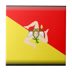 Sicily (Italy) Flag Tile